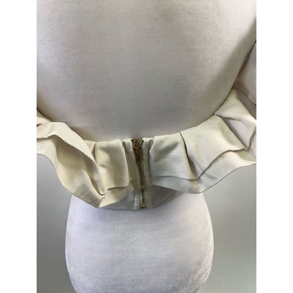 By The Way Revolve Lana Ivory Ruffled Top Size S - Picture 5 of 10